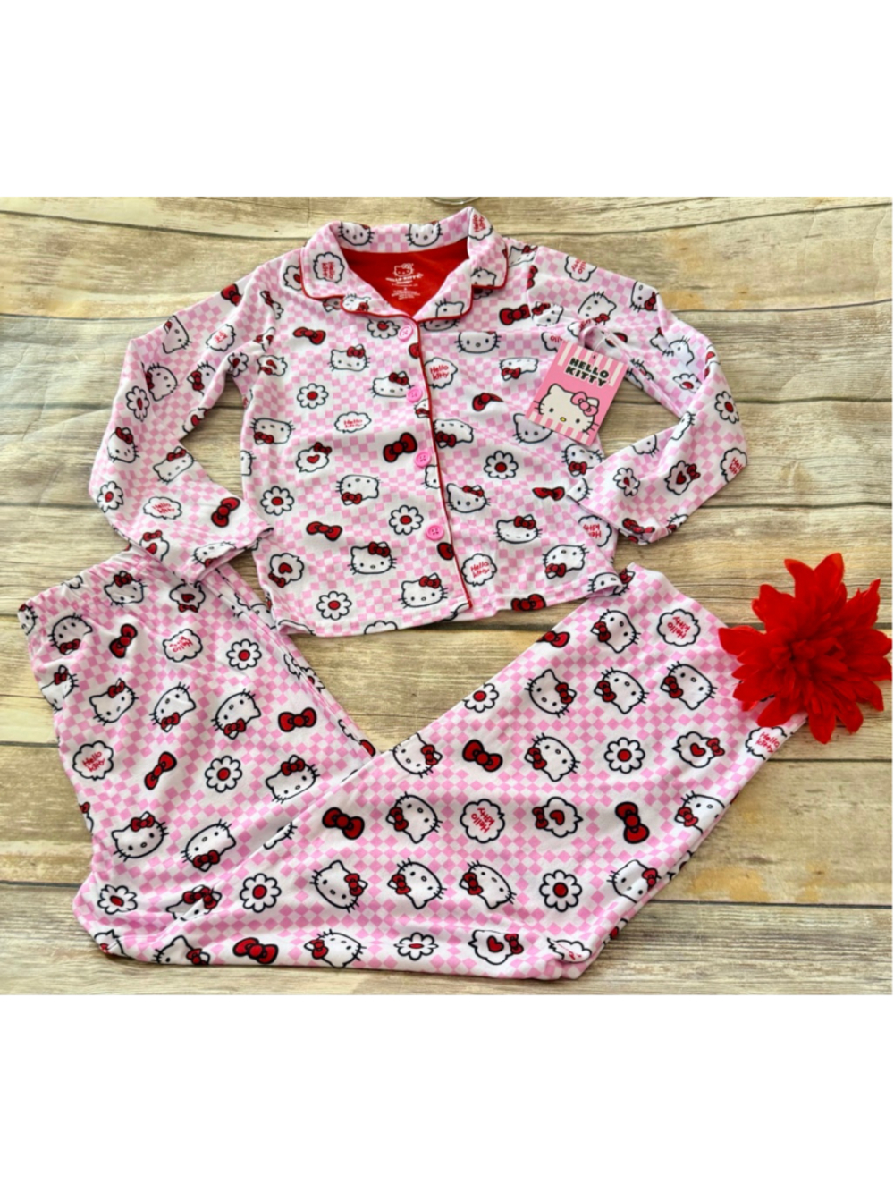 HELLO KITTY PJ SET-NEW-SIZE 6